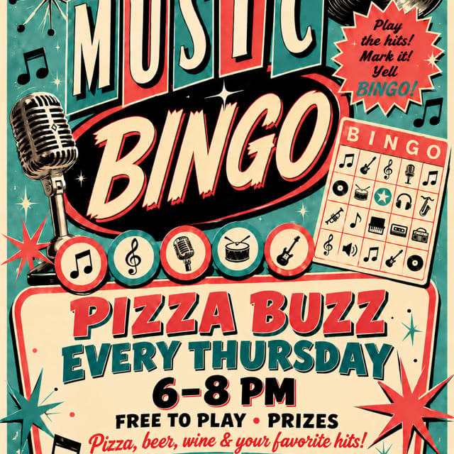 Thursday Music Bingo