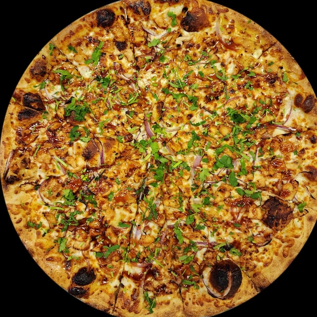 10" BBQ Chicken Pizza.