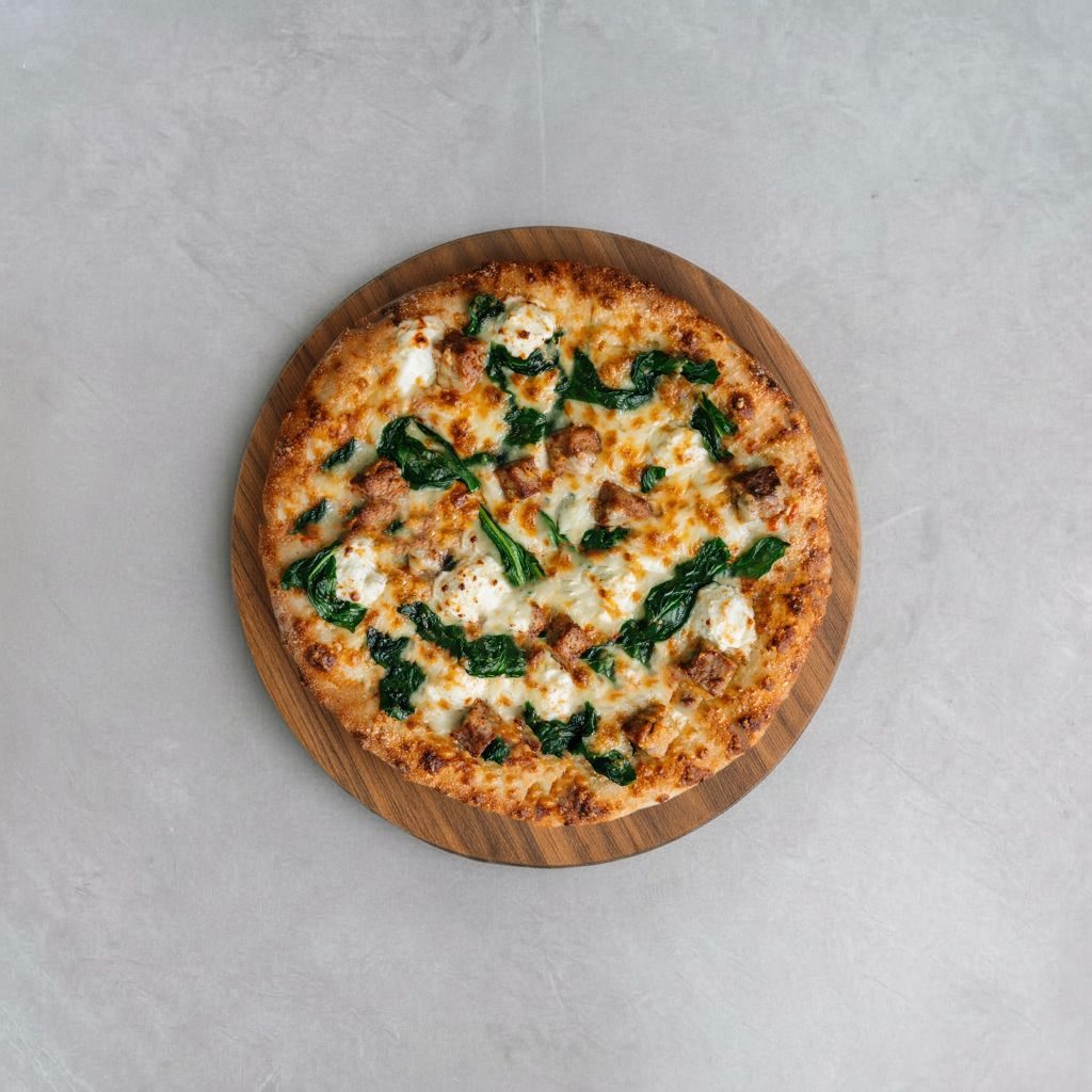 10" Brooklyn White Pizza.