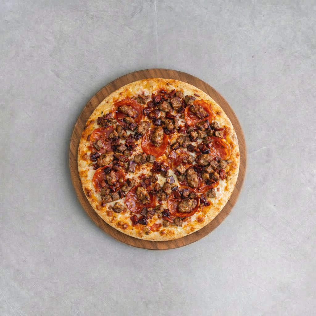 10" Meaty Pizza.